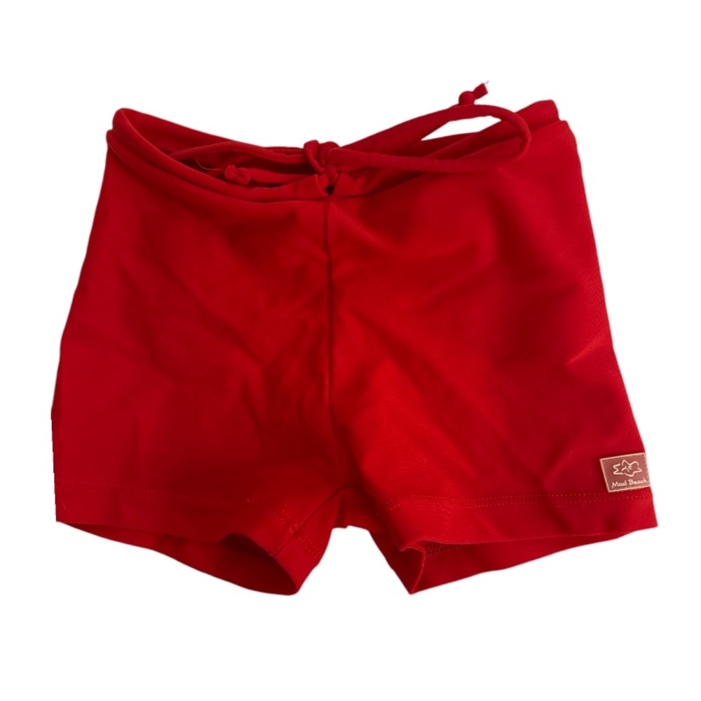 Kids size 10 surf shorts red